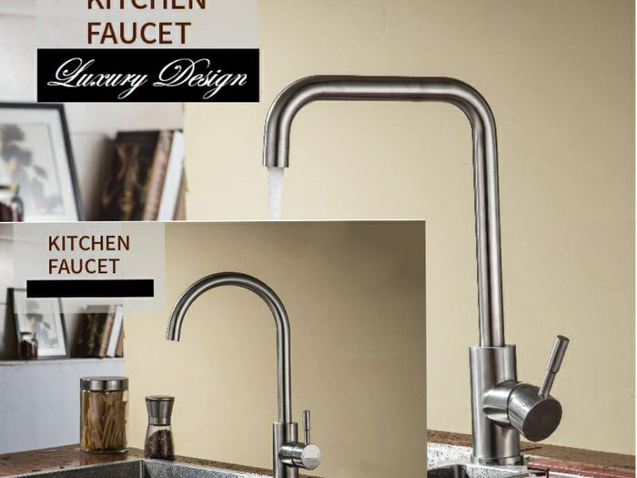 Modern Kitchen Sink Taps Mono Basin Mixer Single Faucet Chrome Tap