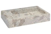 Sink Grey 58x39x10 cm Marble