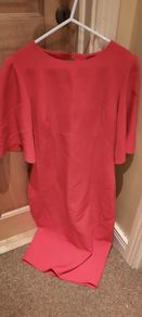Red Dress Knee Length (Size:10)