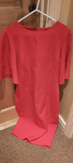 Red Dress Knee Length (Size:10)