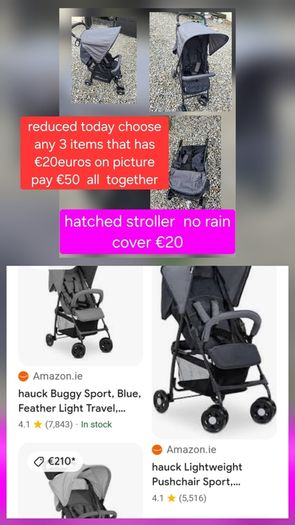 double  and single stroller