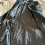 Vintage black embellished long leather coat / black suede long jacket / 90s suede coat / black suede leather coat Image 5