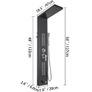 5 in 1 fashion Shower Tower Panel Stainless Steel with shower screen bathroom electric shower (FREE SHIPPING) Image 8