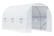 4.5Lx2Wx2H m Walk-in Greenhouse-White