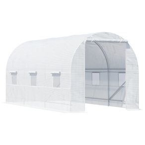 4.5Lx2Wx2H m Walk-in Greenhouse-White