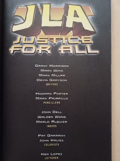 JLA Justice for All by Grant Morrison (DC Comics Graphic Novel 1999)