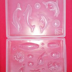 Two Moulds of Dolphins & Garden Bugs for Ten Euro