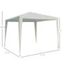 2.7m x 2.7m Garden Gazebo Marquee Party Tent Wedding Canopy Outdoor (FREE POSTAGE) Image 4