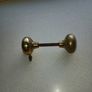 Antique Brass Door Knob with spindle Image 2