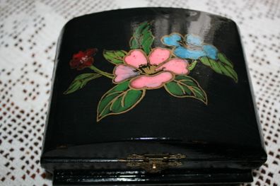 Wooden box hand painted