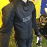 MZB Maximus Matt Black Premium Buffalo Motorcycle Leathers Image 7