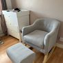 Nursing Rocking Chair and Stool Image 4