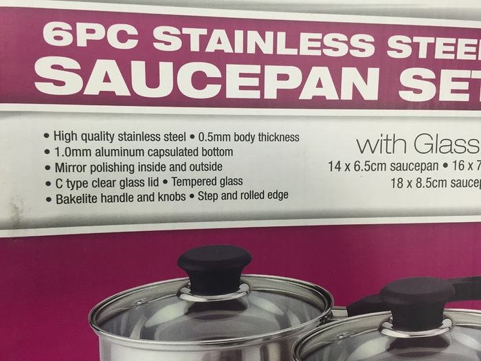 Stainless Steel Pot Pots Set of 3