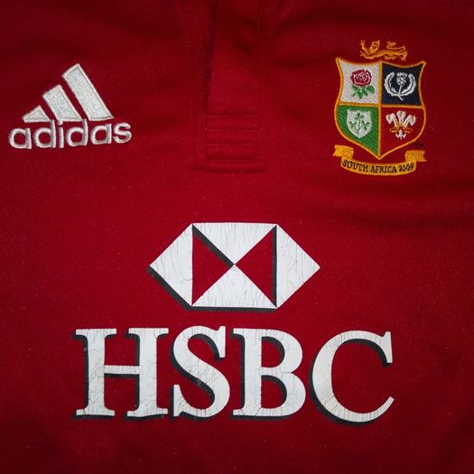 FREE POST Vintage Lions (S) Rugby Jersey adidas Shirt British & Irish Britain and Ireland South Africa Tour 2009 HSBC Small Red