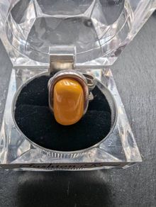 Yellowstone silver solid ring