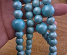 Blue Costume Necklace