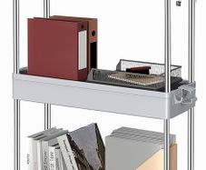FREE EXPRESS SHIPPING 3 Tier Storage Trolley, Trolley On Wheels with Handle, Hook, Lock Wheels, Kitchen Storage Unit, Narrow Shelving Unit for Kitchen Bathroom Laundry Room, Slide Out Bathroom Storage, Grey