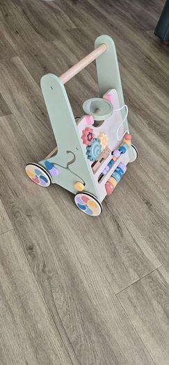 Wooden baby walker
