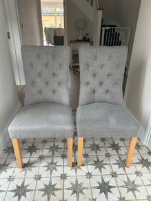 EZ Living Grey Fabric Dining Chair