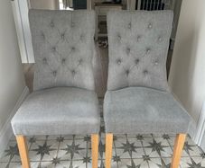 EZ Living Grey Fabric Dining Chair