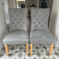 EZ Living Grey Fabric Dining Chair