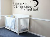I love you to the Moon and back Wall Sticker