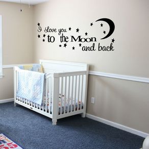 I love you to the Moon and back Wall Sticker
