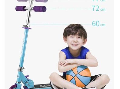 2 Wheel Folding Kids Children's Street Push Scooter Kick Push