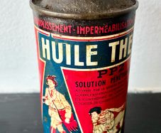 Vintage French Leather Treatment Tin