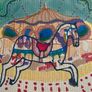 Original art Carousel horse Fairground painting contemporary Irish Art abstract painting Image 5
