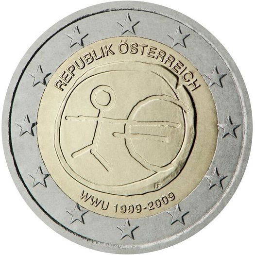 Austria 2 Euro Commemorative Coin 2009 - EMU. Uncirculated.