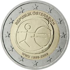 Austria 2 Euro Commemorative Coin 2009 - EMU. Uncirculated.