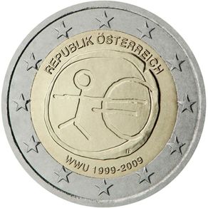 Austria 2 Euro Commemorative Coin 2009 - EMU. Uncirculated.