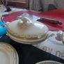 18 Piece of Antique Delf including 2 Lidded Tureen, 2 Platter Plates, Gravy Boat and Plates Image 3