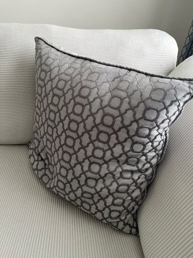 Next Geo print curtains & cushion x3
