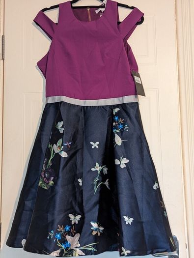 stunning floral midi dress from Marc Angelo