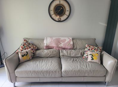 Leather Sofa (light grey)