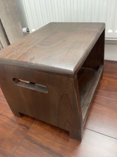 Low wood side table