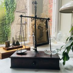 Antique Victorian Apothecary Scale with accessories