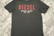 Diesel Mens Grey T-shirt Size Large