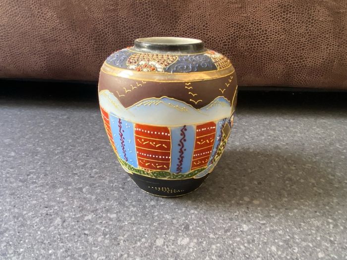 Vintage Hand Painted Japanese Vase