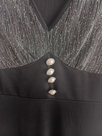 Stunning Party Dress with Silver Top.