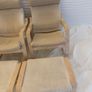 IKEA poang rocking chair with footstool Image 2