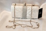 Sparkling White Party Debs Prom Wedding Evening Clutch Purse Bag Handbag