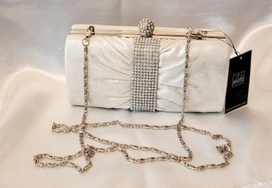 Sparkling White Party Debs Prom Wedding Evening Clutch Purse Bag Handbag