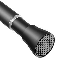 Tension Rods for Curtains 28 to 48Inch(70-130cm:22mm) Black Extendable Curtain Poles,Shower Curtain Pole Spring Tension Rod No Drill Adjustable Curtain Rod for Clothes Windows,Bathroom