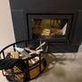 Black Metal Fire Log Holder Image 2
