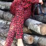 Red suit with pats Image 3
