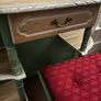 Upcycled Vintage Vanity Table or Console Table and Stool Set Image 9