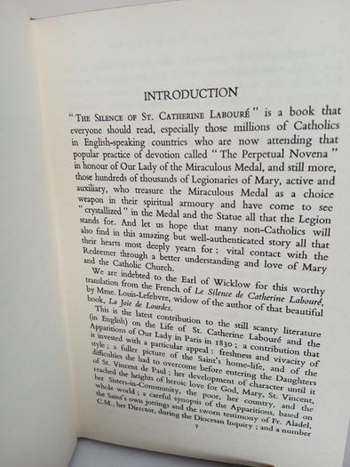 The Silence of St. Catherine Laboure by Madame Louis-Lefebvre. Translated from the French by The Earl of Wicklow (PT255)